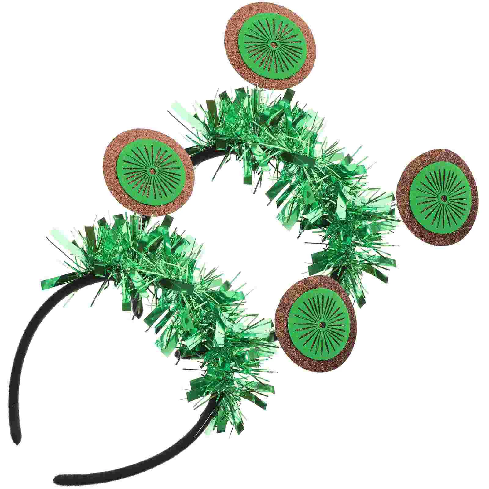 

2 Pcs Hair Claw Clips Headband Creative Clasp Hoop The Wear Hairwear Prop Green Party Chic Miss