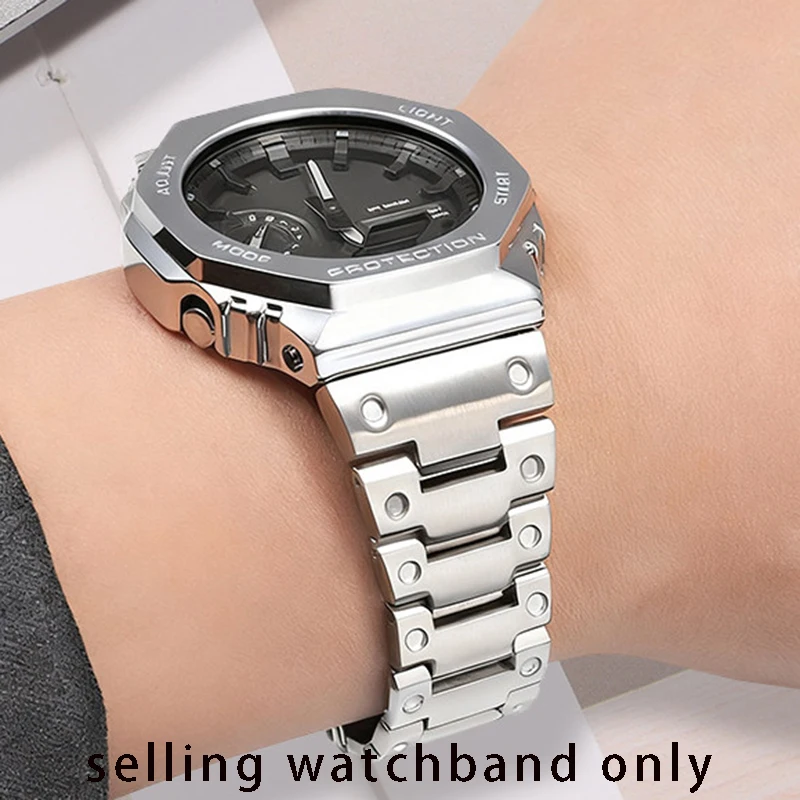 

Новинка: ремешок для часов из цельной нержавеющей стали 16 мм для G-SHOCK Casio DW-5600 GW-B5600 GW-M5610, модифицированный металлический браслет для часов.