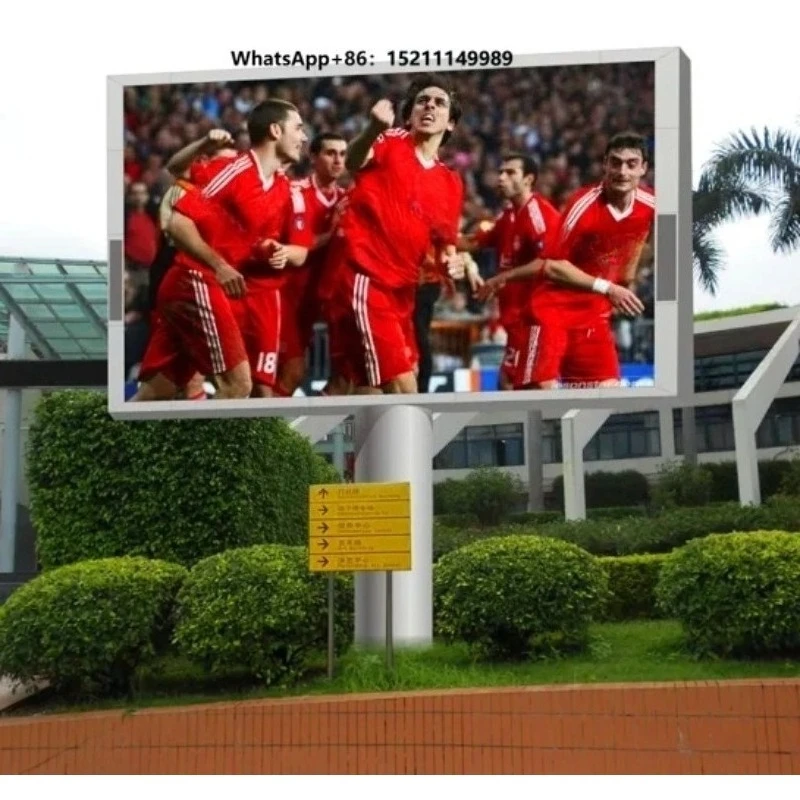 Big Outdoor P8 Column LED Display Screen Capacitive Advertising Column LED