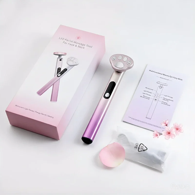 Electric Eye Massage Stick for Dark Circles Micro-Current EMS Phototherapy Skin Care Tool for Eye Care