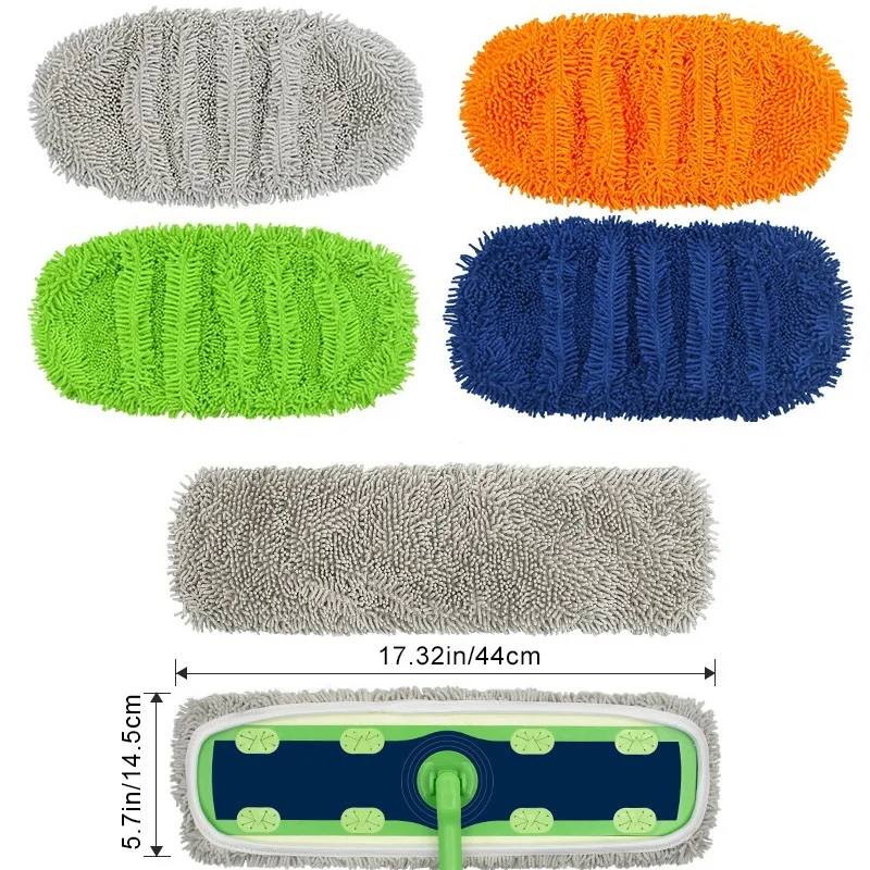 Mop Pads for Swiffer Sweeper XL Mop Pads Reusable Washable Dry Wet Dust Mopping Cloth Refill Cover for Hardwood Floor Cleaning