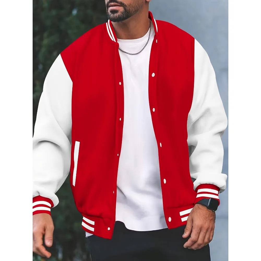 

Men's casual four seasons fashion baseball collar jacket jacket men and women fashion trend leader clothes winter jacket men