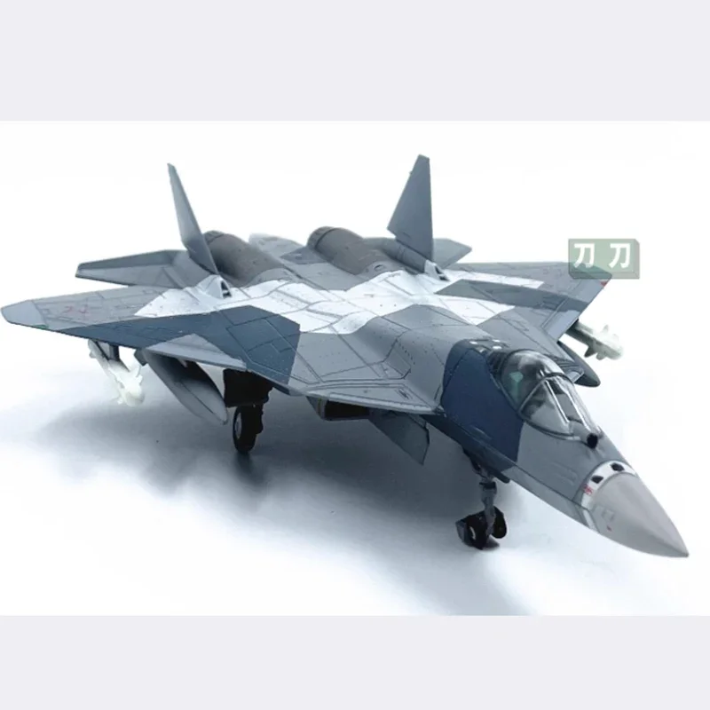 Diecast 1:100 Scale Russian Su-57 fighter Alloy Finished Simulation Model Toy Static Decoration Souvenir Gifts For Adult Boy