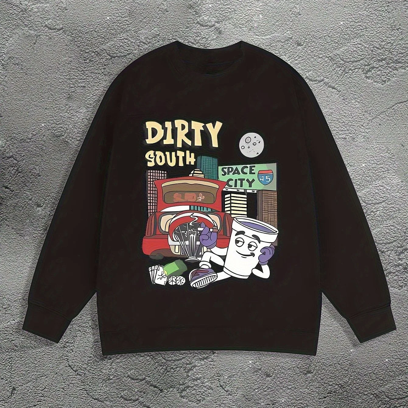 

Осенне-зимняя мужская и женская спортивная толстовка с длинными рукавами и принтом в стиле ретро, повседневная и свободная уличная одежда