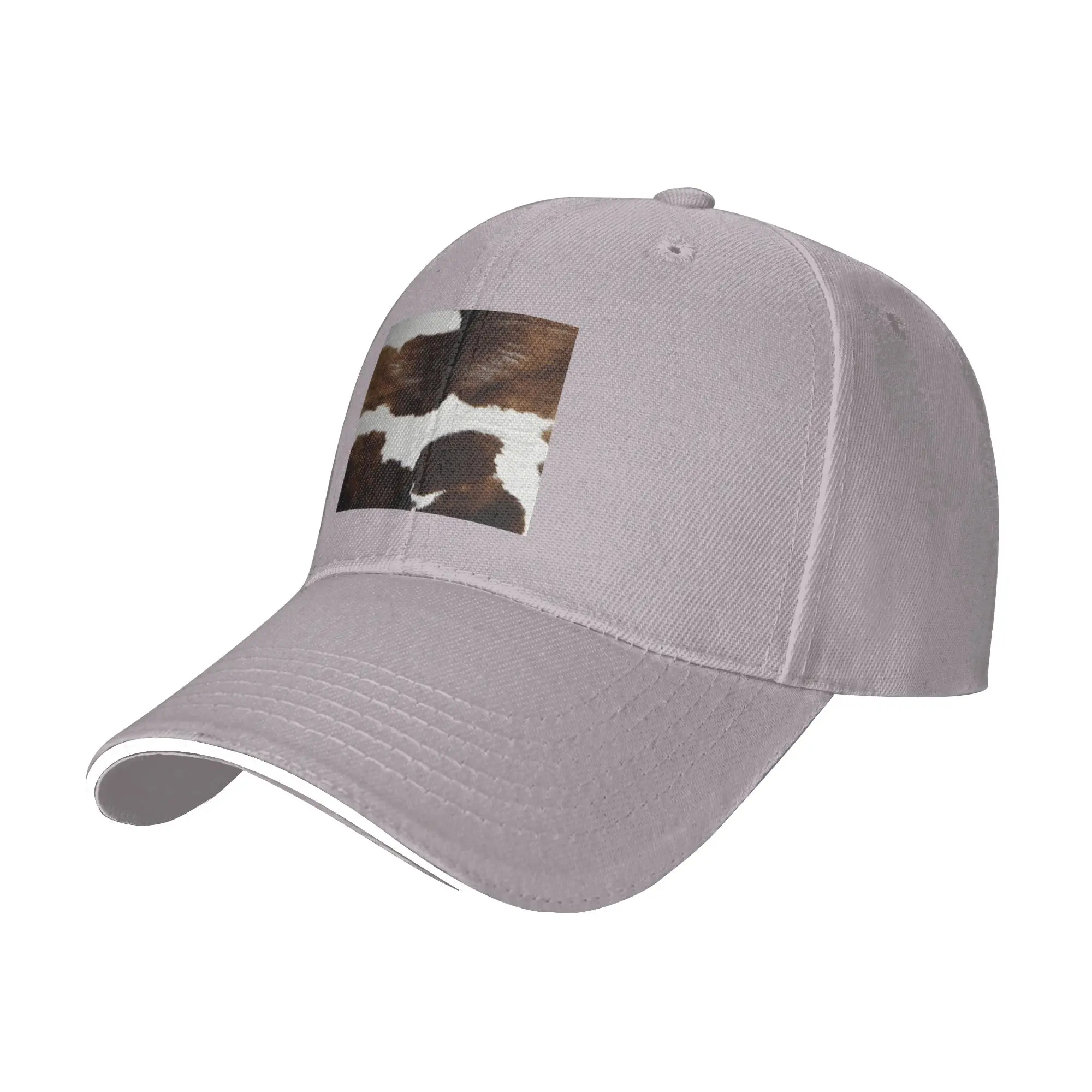 Rustic Ranch Cow Print Cap Fashion Casual Baseball Caps Adjustable Hat Hip Hop Summer Unisex Baseball Hats Customizable