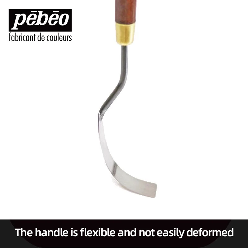 Pebeo 수입 유화 스크레이퍼 수채화 그림, 아크릴 그림, 유화, 안료 혼합 칼에 적합