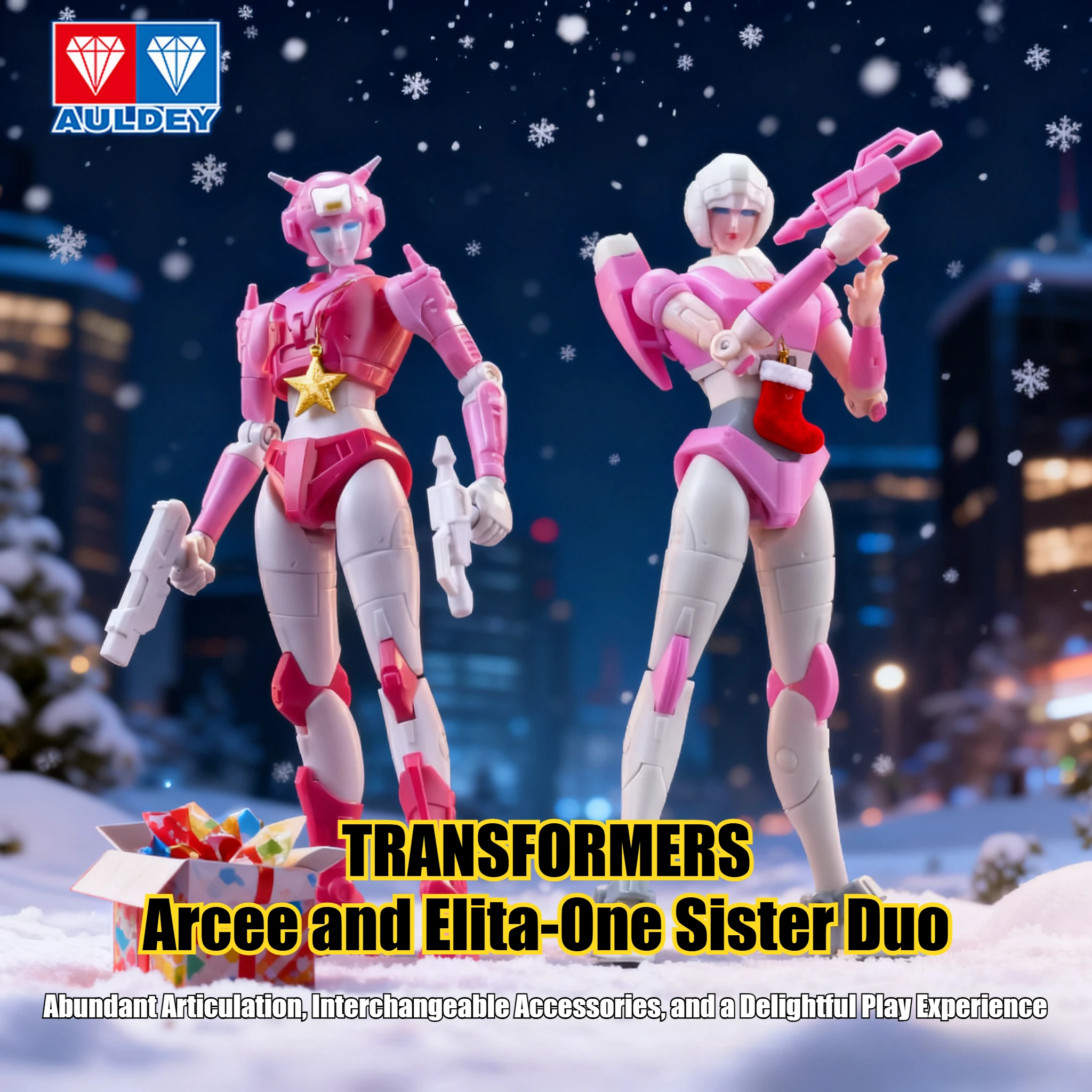 Figura di sorella d'azione Arcee&Elita-1 articolata, bambola Transformers per ragazze, esercito Autobot posizionabile, regalo di Natale ideale per bambini