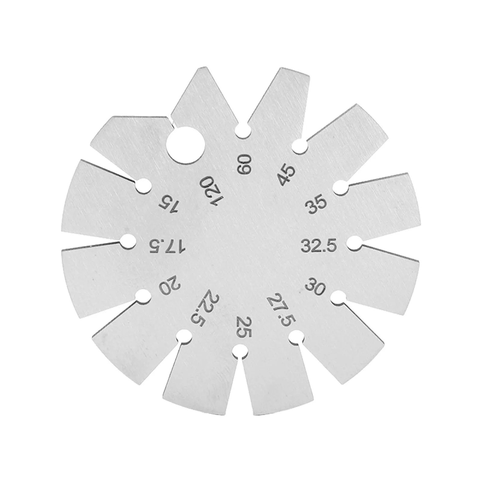 Bevel Angle Gauge Stainless Steel Oblique Edges Protractor for Knife Blade Measuring 15‑120 Degree Bevel Angle Gauge