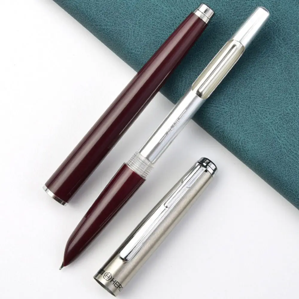 Professional Elegant Hero 007 Fountain Pen Plastic Classic Design Stationery Pen Positive Attitude Exquisite Ink Pen Students
