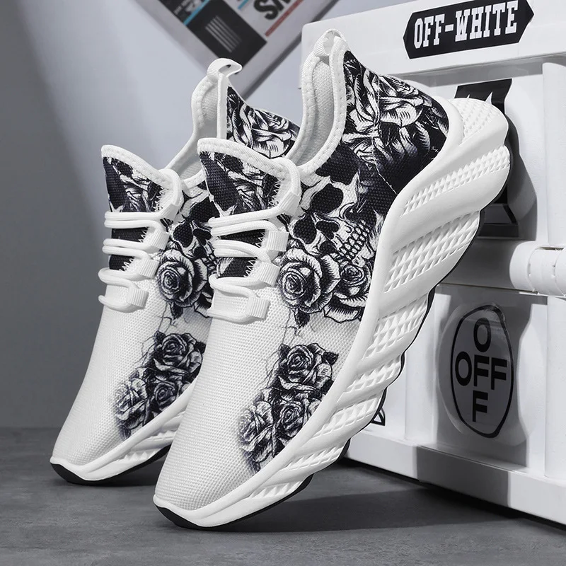 2025 nuevas Zapatillas deportivas informales de moda para hombre, Edición coreana, zapatillas deportivas ligeras transpirables de malla para correr, Zapatillas Deportivas