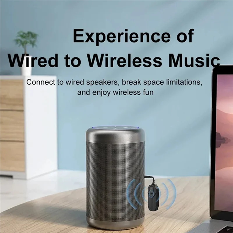 【جديد】جهاز إرسال استقبال الصوت بلوتوث 5.4 3.5 ملم Aux Hifi ستيريو محول الصوت اللاسلكي للتلفزيون ومكبر الصوت والكمبيوتر والسيارة