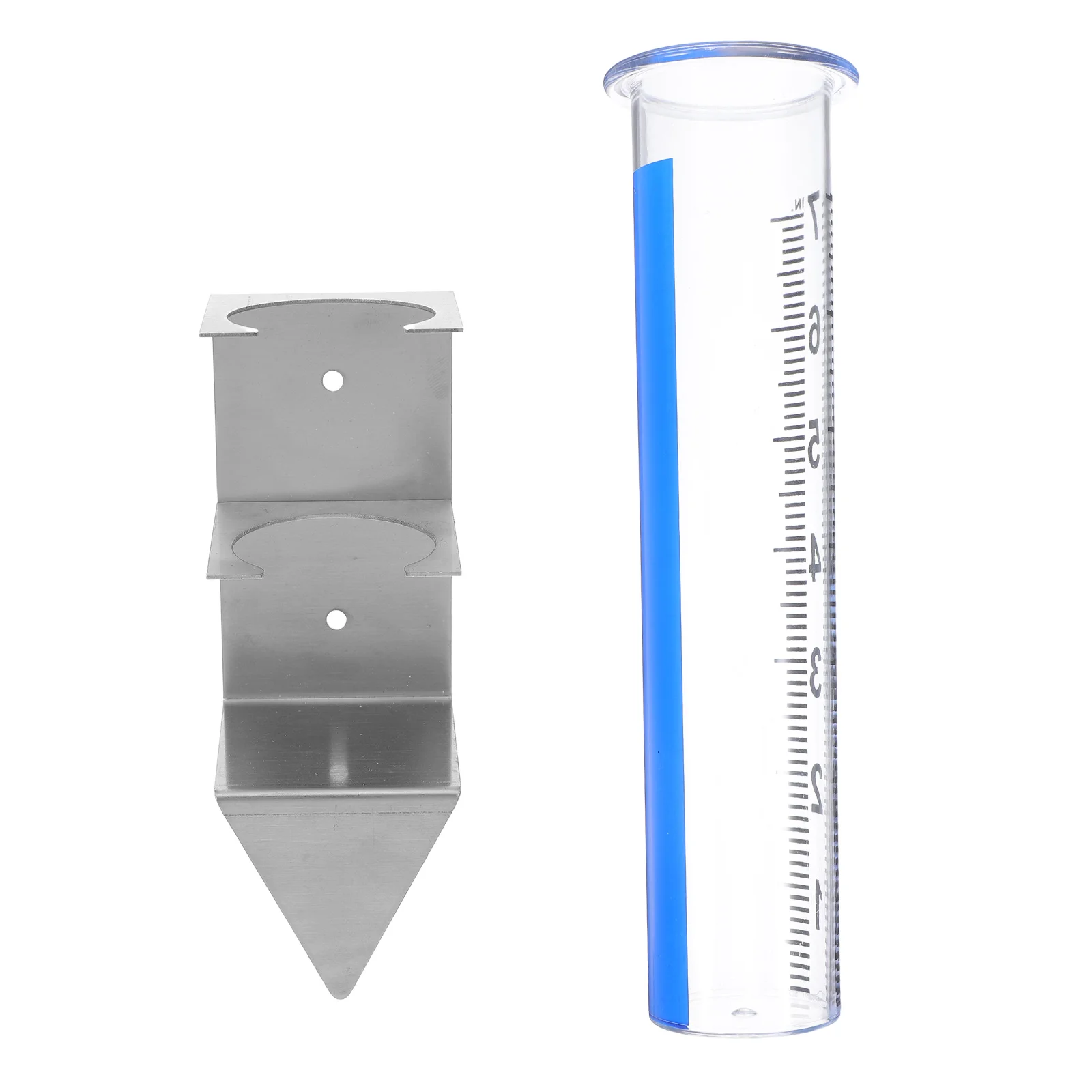 

Outdoor Rain Stainless Steel Tube Holder Rack Measuring Water Tool Outdoor Rain Gauge Instrument Durable High Precision Garden