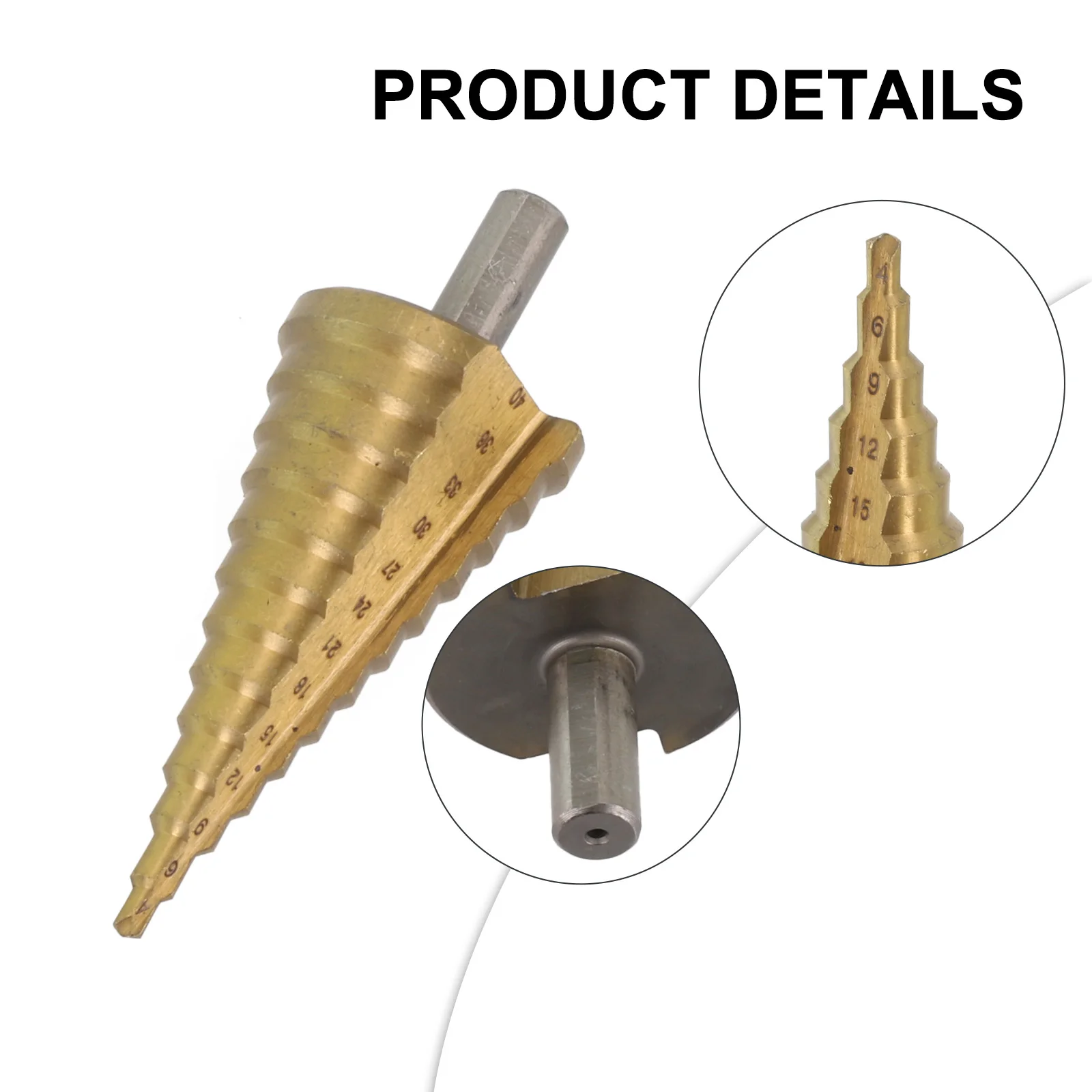 Step Drill Tool Drill Bit 10×105mm 1PC 4-40mm HSS Triangle Shank Power Tools Reaming Replacement Accessories New