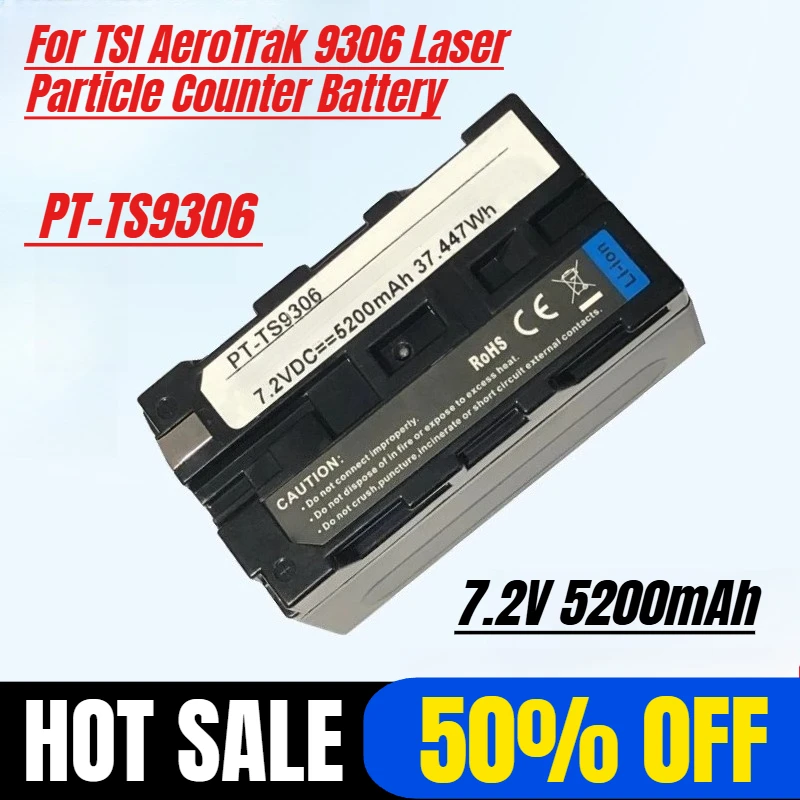 

5200mAh PT-TS9306 700032 for TSI AeroTrak 9306 Laser Particle Counter Battery