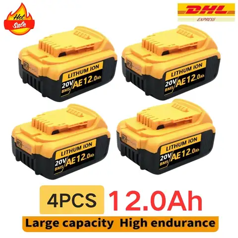 For DeWalt 20V 6Ah 8Ah 12Ah MAX Li-ion Battery for DeWalt for Flexvolt Tool Batteries Replacement Batter