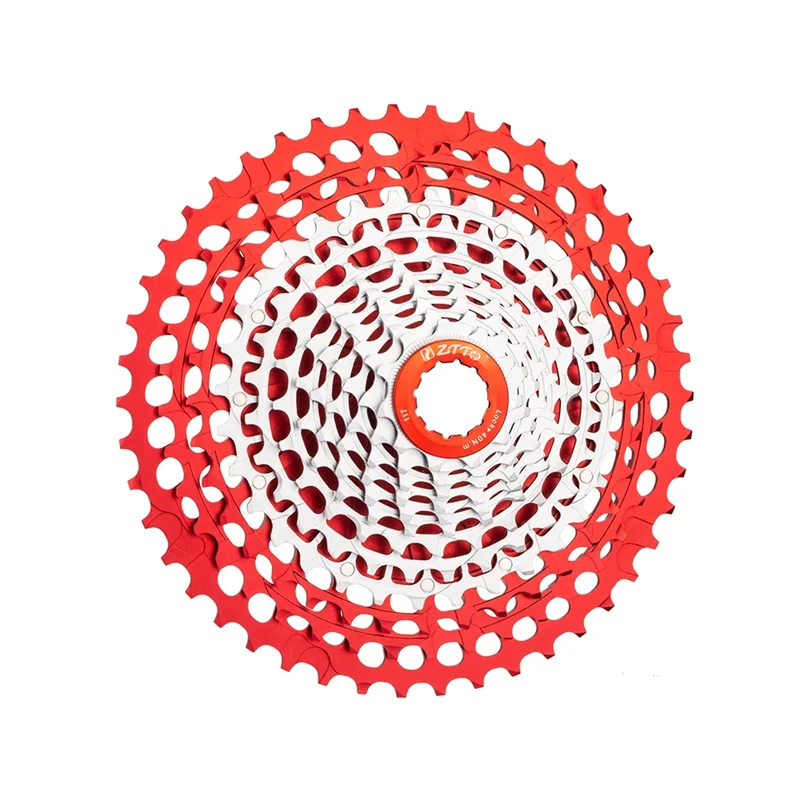 ZTTO Ultralight MTB HG Cassette 12-Speed 11T-46T/11T-50T/11T-51T 274g-305g Red-silver K7 Sprocket Standard Spline SLR3 Freewheel