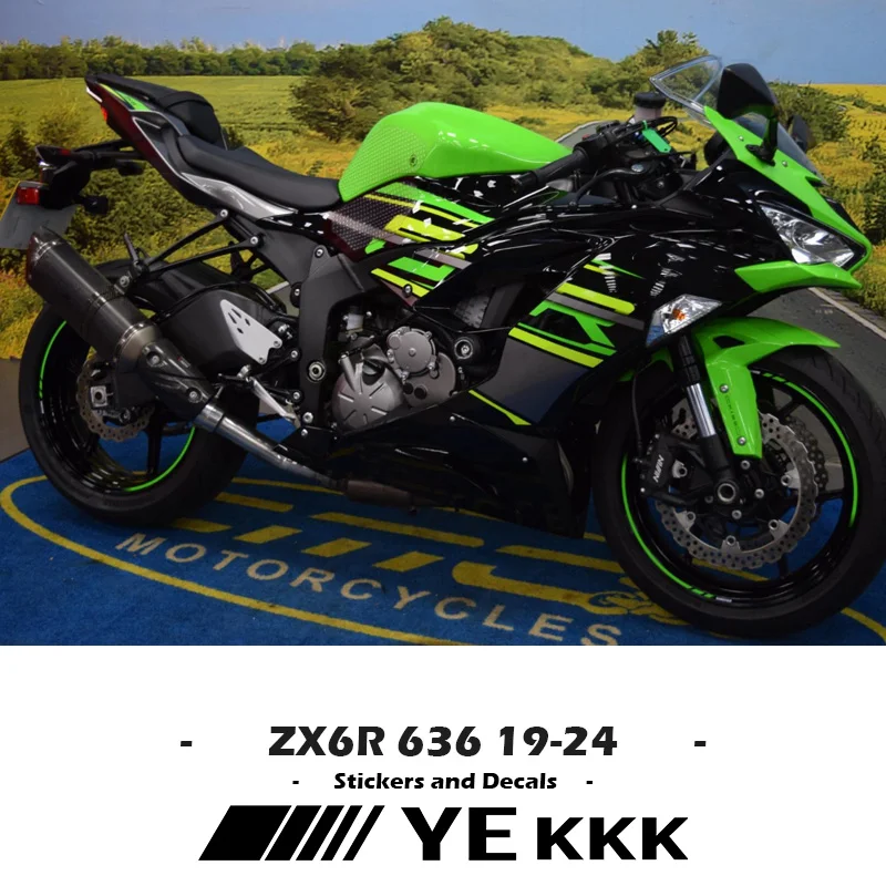 For Kawasaki ZX-6R 636 Ninja6R 2019 19-24 Racing Team KRT Motorcycle Stickers Decals OEM Original Factory Replica