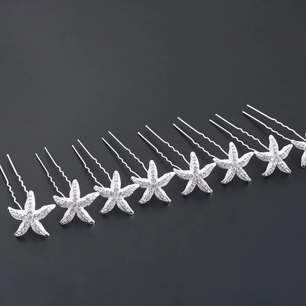 

20 Pcs U-shaped Hairpin Hairpins Jewelry Decoration Korean Version Durable Rhinestone Simple