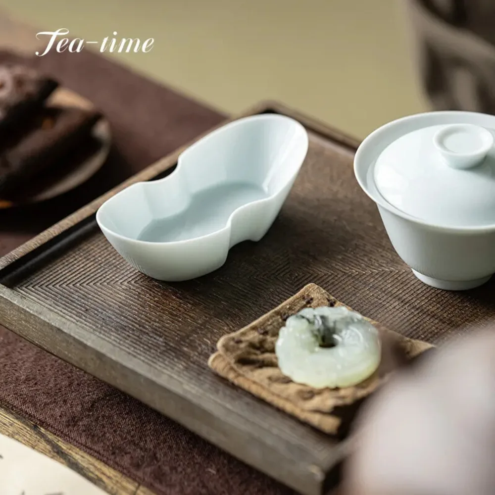 Ceramic Tea Supplies Ceremony Spoon Scoop Creative Ingot Accessories Chinese Mate Tool Service Matcha Tools Teaspoons Teaware