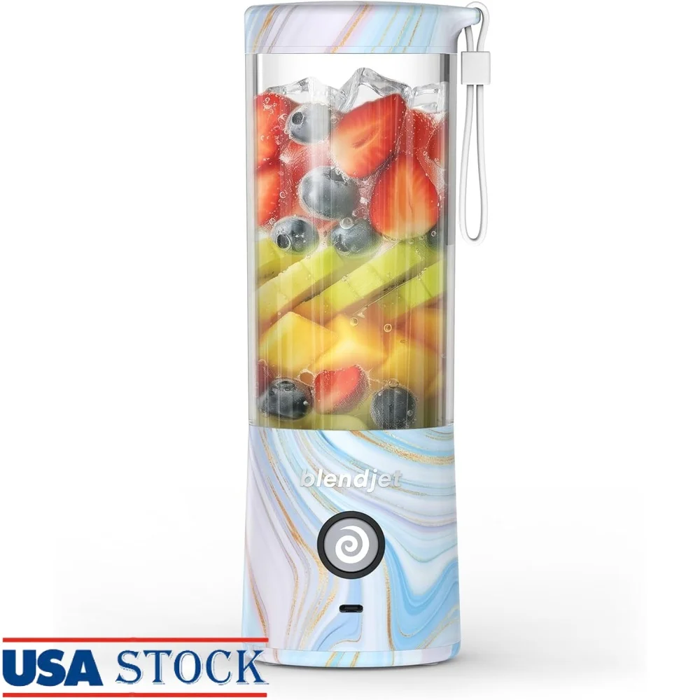 خلاط محمول USB-C قابل لإعادة الشحن 20 أونصة، صانع عصائر شخصي، تقنية TurboJet، خفيف الوزن ومتين، عصائر للسفر المنزلي