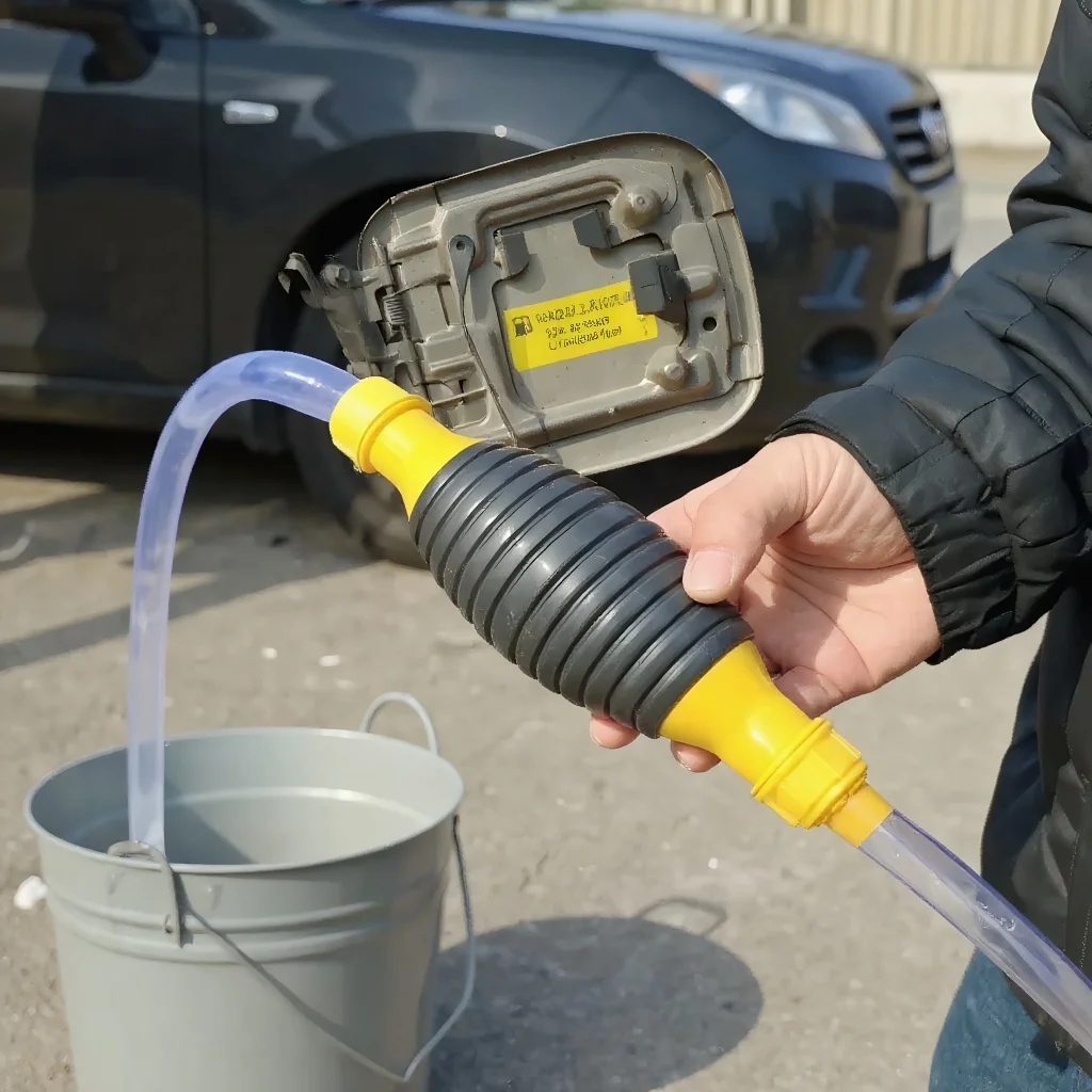 

Portable Manual Oil Extractor - Self-Priming Pump for Car/Truck Fluids - Urea & Water Suction Tool