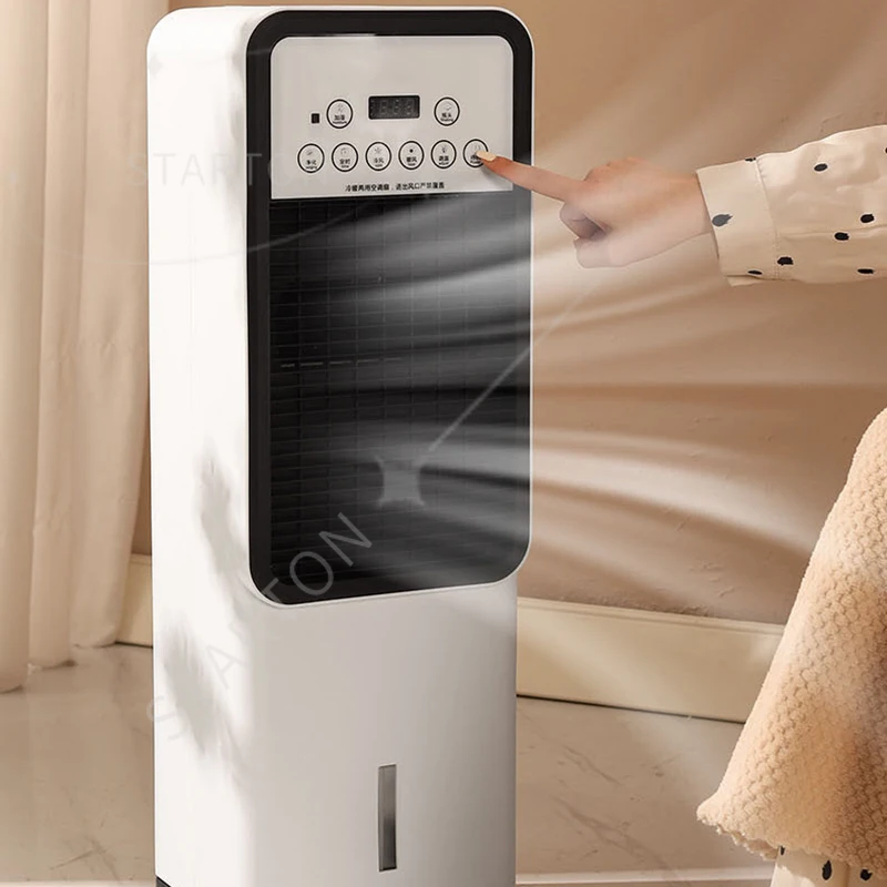Water Cooled Air Conditioning Fan Cooler Humidifier Cooling Conditioner Heating Stove Radiator Warmer Blower Mobile Heater