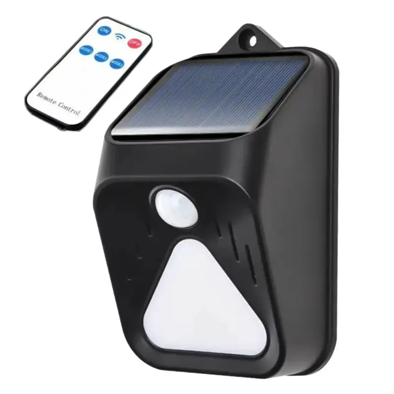 

A29F-Waterproof Solar Powered Alarm Light Siren Remote Control Motion Strobe Alarm Pet For Yard Outdoor Security