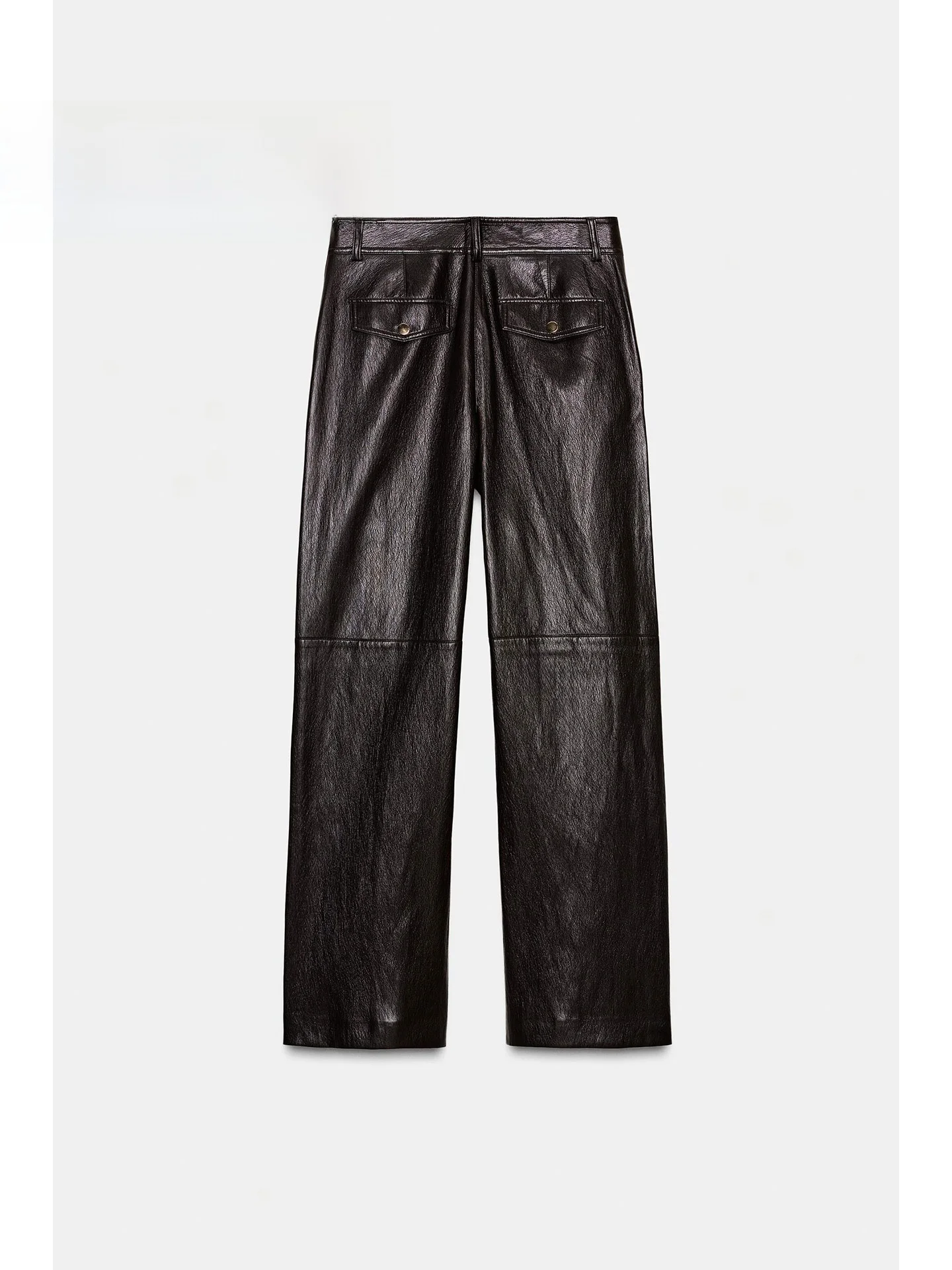 كول جلد نظرة مستقيم الساق سراويل تقليدية عالية الخصر المرأة Sli التخسيس شتاء 2025 Faion بناطيل كاجوال