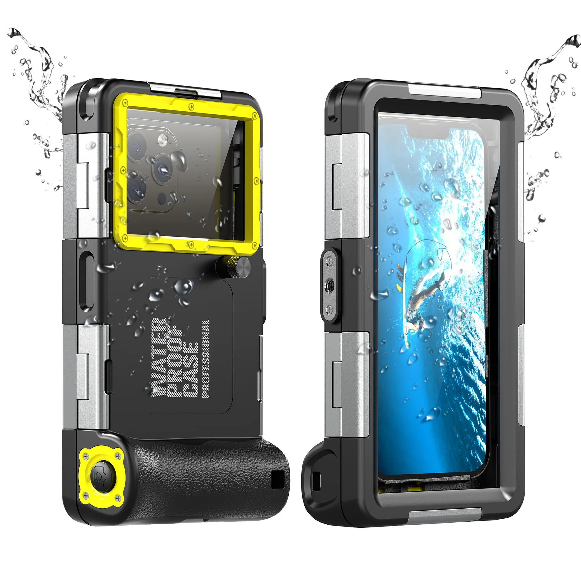 

Shellbox Newly upgraded multicolor IP68 standard 15M/50ft diving/swimming photography professional diving waterproof Phone Case