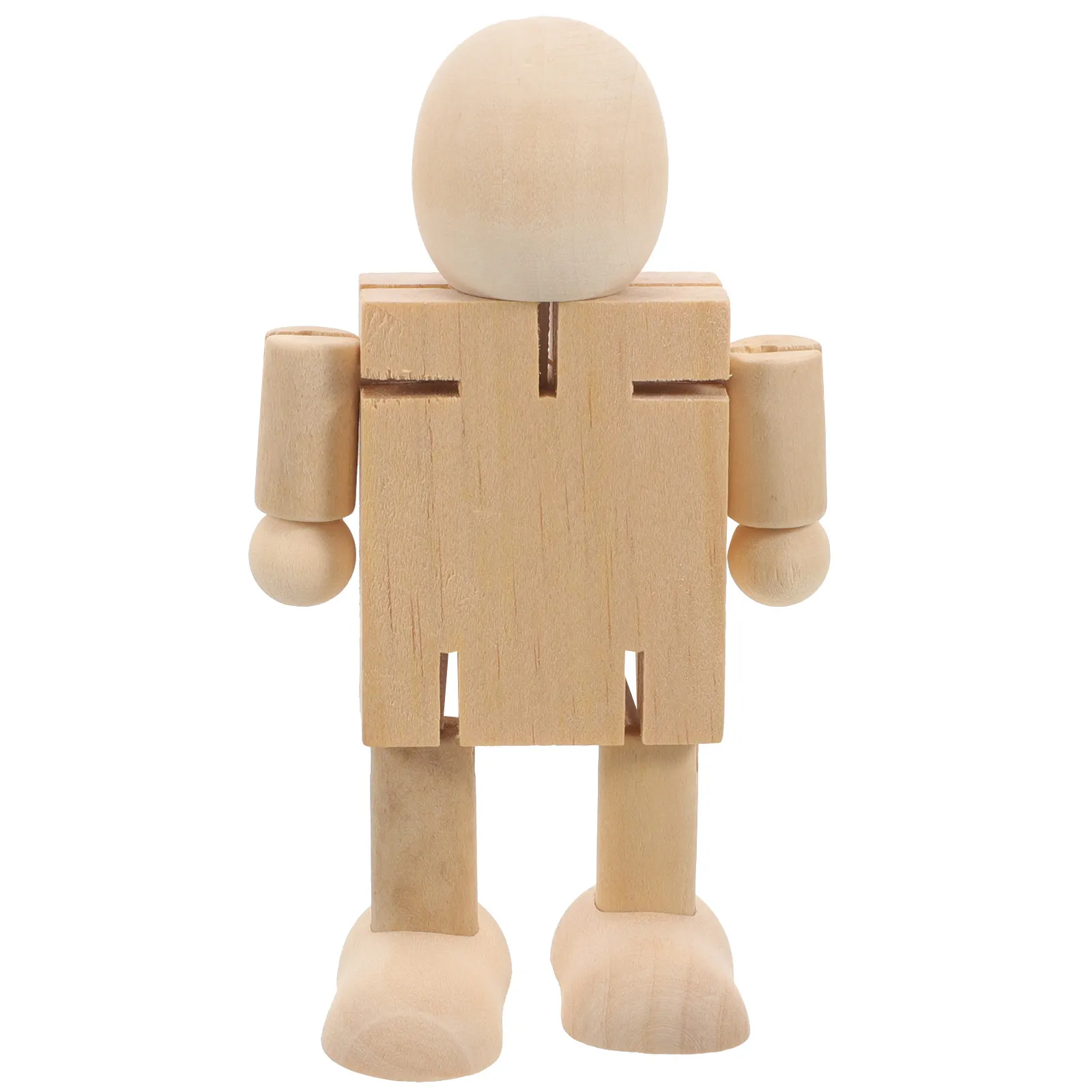 

Деревянный робот-конструктор DIY с гибкими суставами для творчества, декорации, граффити, безопасный для детской комнаты