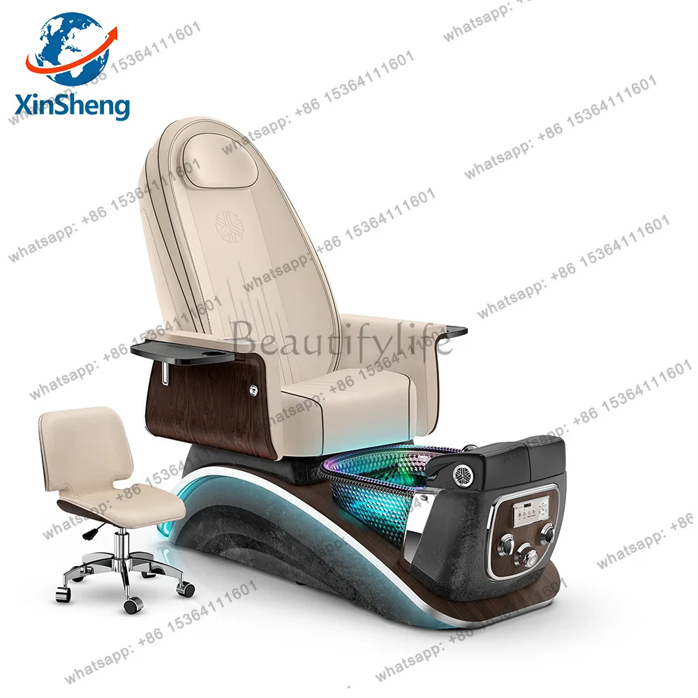 Beauty Manicure Nail Sofa Foot Bath Chair Pedicure Chairs with Electric Back Massage Salon SPA Foot Massage Furniture