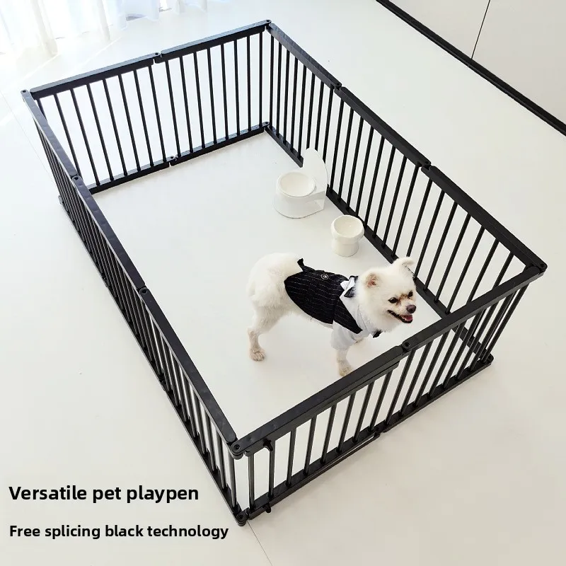 Modular Dog Fence Indoor Pet Enclosure Small Breed Toy Poodle Corgi Indoor Pet Gate Fence Barrier Divider Door Pet Fence