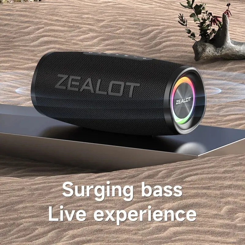 ZEALOT Bluetooth S56 40W IPX6防水 ZEALOT-S56 Bluetooth Speaker 40W Output Power Bluetooth Speaker