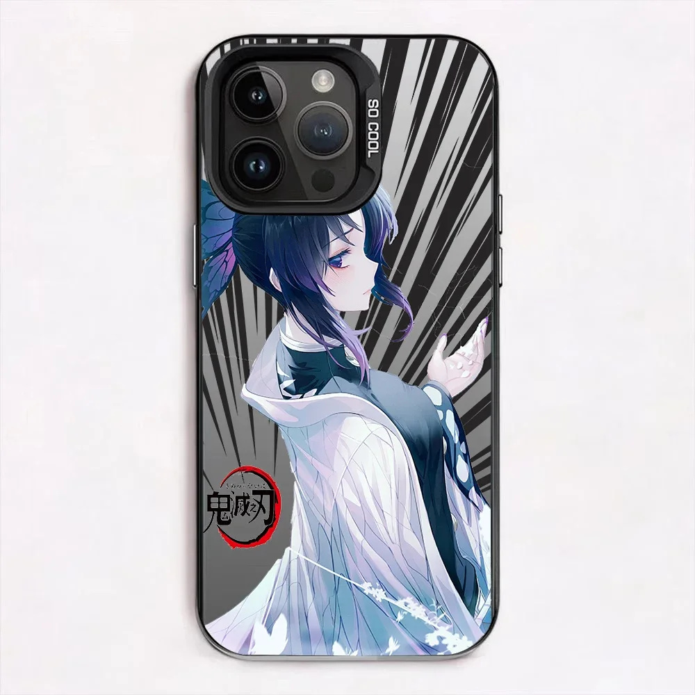 Пробилизация аниме DemonSlayer Kochou Shinobu чехол для телефона для iPhone 8, 11, 12, 13, 14, 15, Mini X XR XS PRO 15pro 14pro MAX Plus Shell