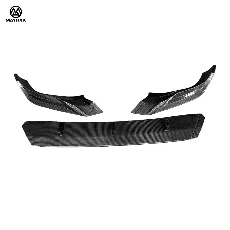 Real Carbon Fiber Car Front Bumper Lip Splitter Upgrade Front Spoiler Auto Body Part for X7 G07 Lci M Sport Front Lip 4