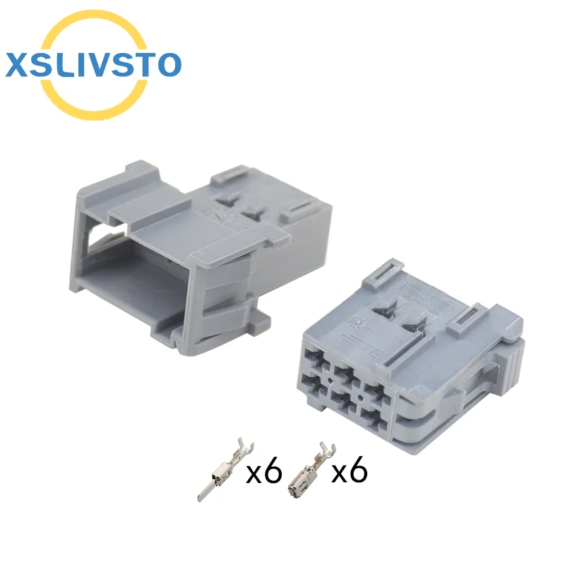 1/5/10/20 Sets 6 Pin 1-965641-3 1-965640-3 Auto Audio Socket BCM Computer Amplifier Plug Connector AC Assembly For Benz BMW