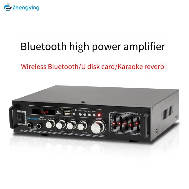 

Power Amplifiers Wireless Bluetooth Audio Front and Rear Amplifier 2 Channel Stereo Sound Audio Receiver Mixer for Car & Home