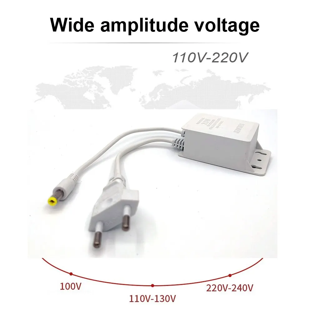 DC12V 2A adattatore di alimentazione impermeabile ue per telecamere di sorveglianza di sicurezza CCTV telecamera AHD ingresso DVR NVR AC100V-240V 5.5mm * 2.1mm