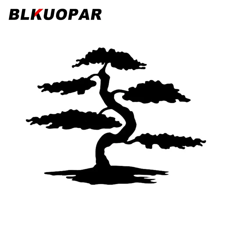 

BLKUOPAR Bonsai Tree Plants Graphics Car Stickers Scratch Proof Sunscreen Decal Personality Surfboard Motorcycle Car Styling