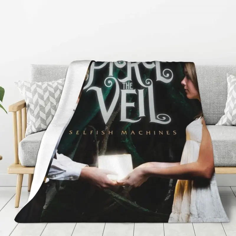 

Custom Pierce Veil Romantic Memories Blankets Warm Flannel Throw Blanket for Home Sofa Office Travel