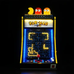 Hprosper 5V LED Light for ICONS 10323 PAC-MAN Arcade Machine Decorative Lamp With Battery Box(Not Include Lego Building Blocks)