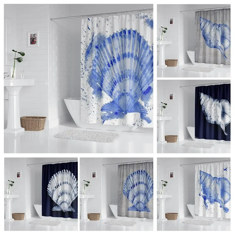 House hold waterproof fabric household shower curtain accessories shower curtain 240 * 200 home marine style shower curtain