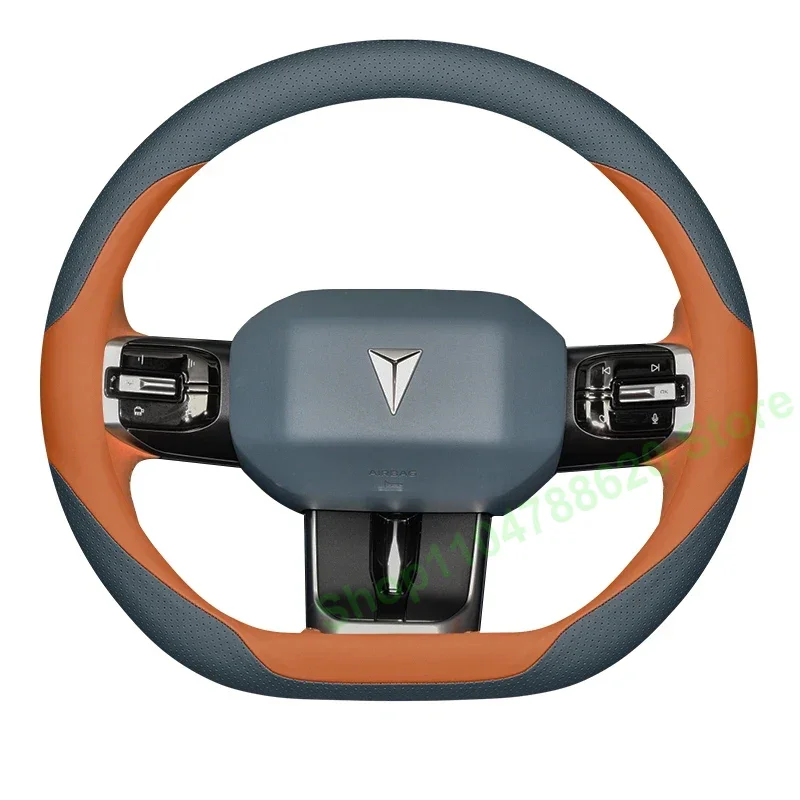 

Для Changan Deep G318 автомобильный чехол на руль, оригинальный цвет автомобиля, устойчивый к поту, без запаха, чехол на ручку, универсальный, всесезонный