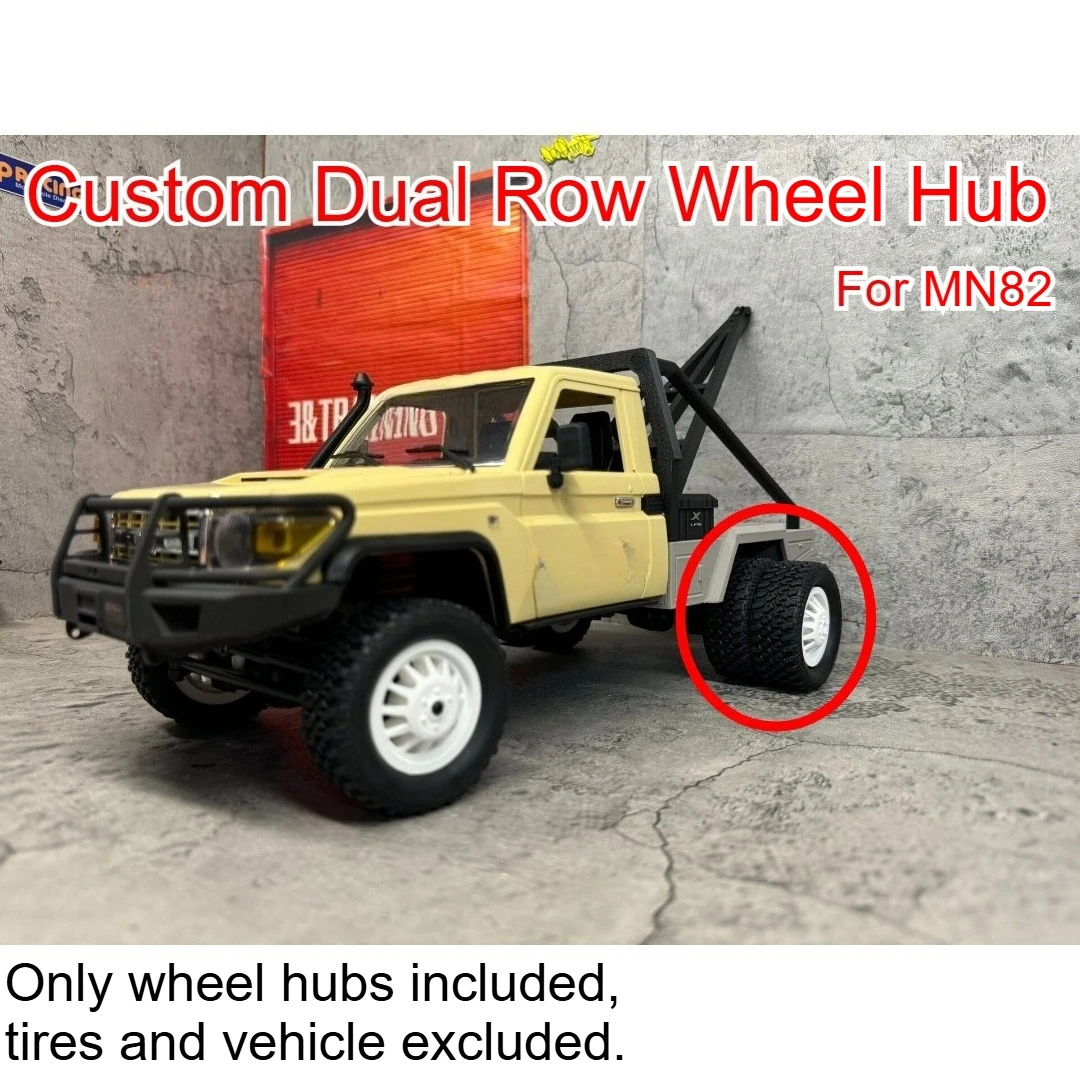 For 1/12 MN82 RC Crawler Car Dual Row Wheel Hub Custom Model Number Decorative Styling Decor Upgrade Spare Hobby Accessories
