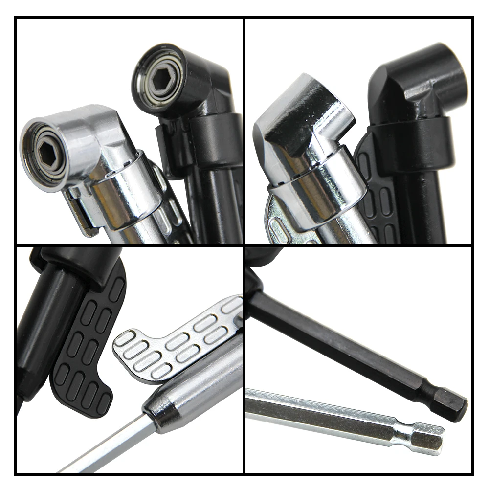 105 Degree Right Angle Screwdriver Bit Holder 1/4 Inch Hex Shank Corner Drill Attachment Socket Driver for Tight Space gallery 2