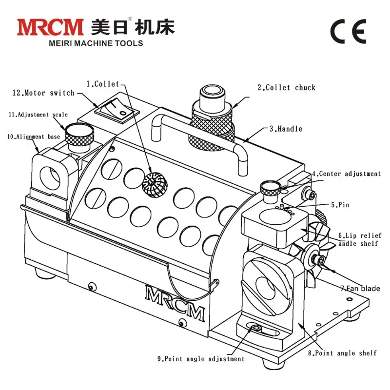 

Электрическая точилка для сверл Brand MR-20G 3-20 мм с CBN-кругом