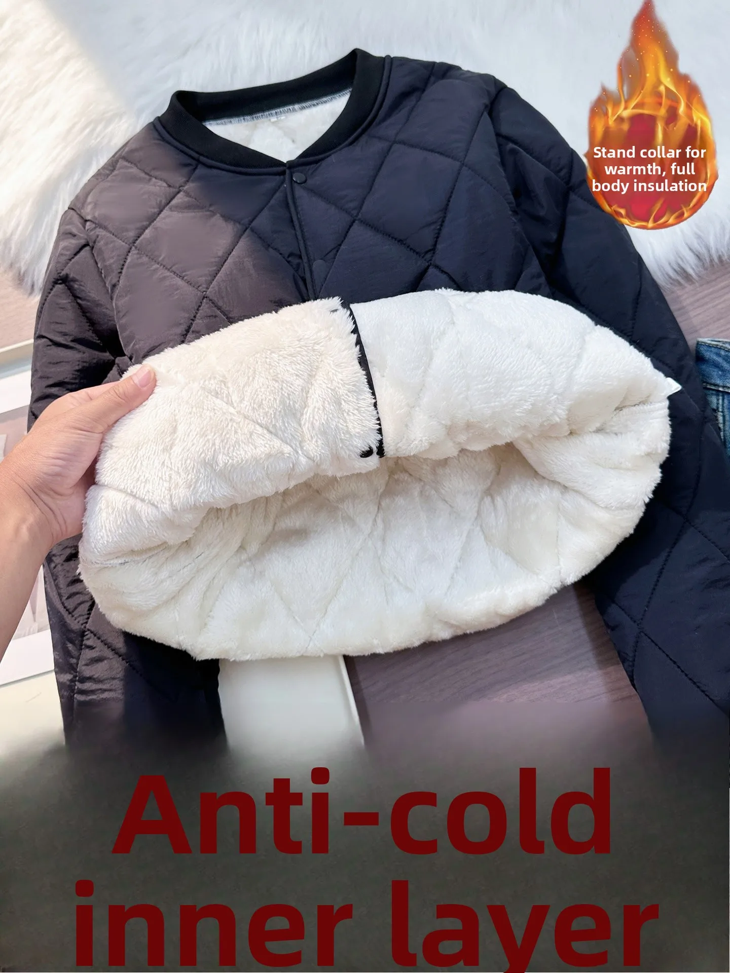 

Утепленная хлопковая куртка для мужчин: зимнее теплое повседневное пальто с длинными рукавами, ветрозащитное, на флисовой подкладке, для работы на улице