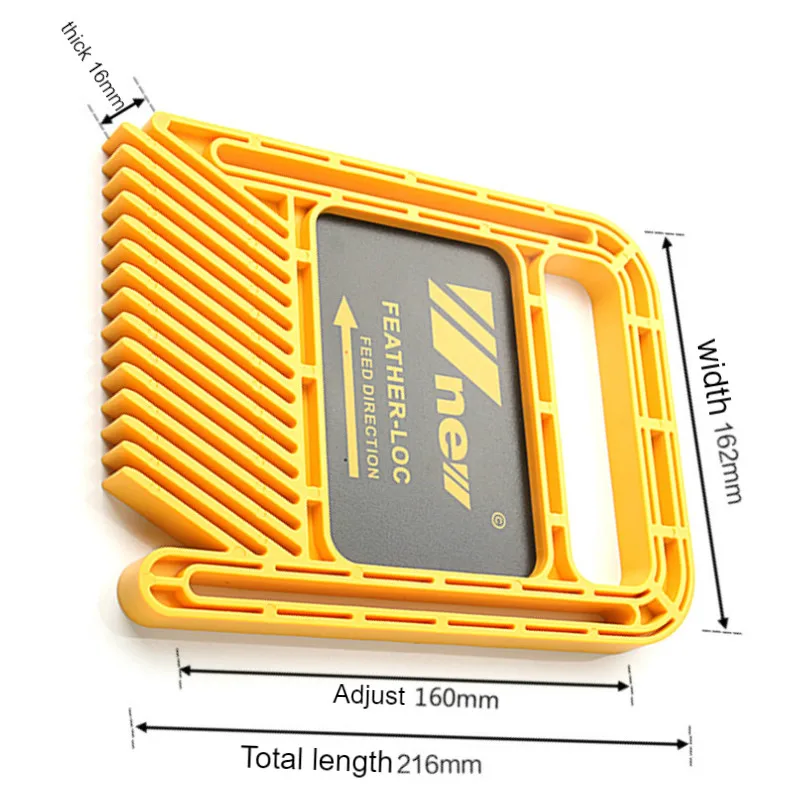 Extended Feather Loc Board Set Multi-purpose Woodworking Engraving Machine Double Featherboards Miter Gauge Slot DIY Tools