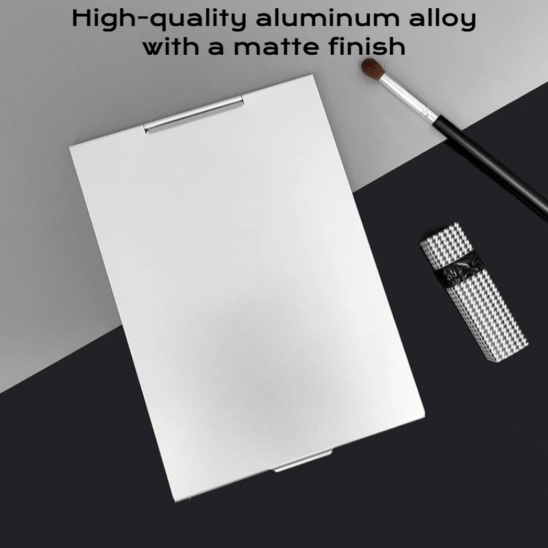 الألومنيوم مرآة قابلة للطي جيب مرايا ماكياج صغيرة محمولة السفر اليد مرآة صغيرة الغرور أدوات التجميل المدمجة قابلة للطي #4