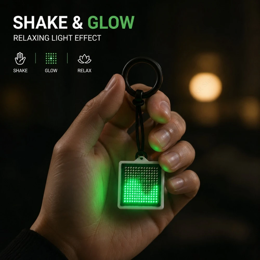 LED Fluid Simulation Water Flow Ornament Creative Shake-Activated Ambient Light Desktop Luminous Decoration Gift